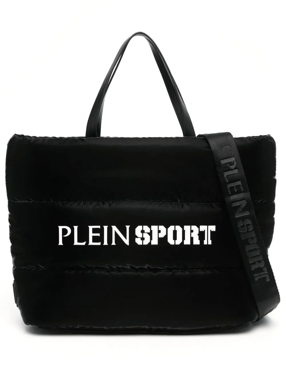 

Plein Sport tote con cierre y logo - Negro