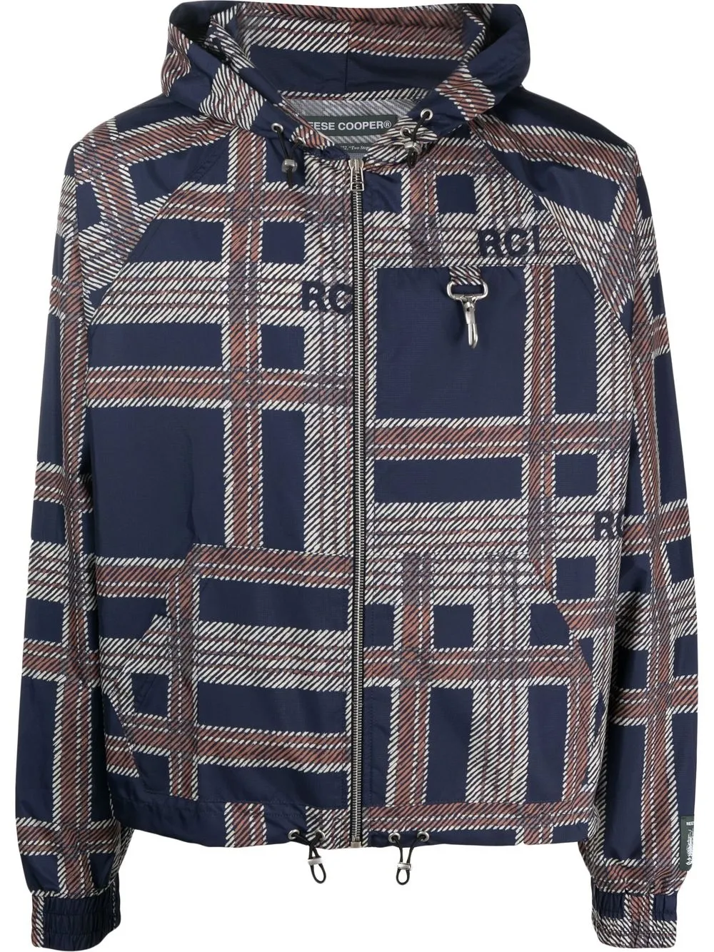 

Reese Cooper graphic-print zip-up jacket - Blue