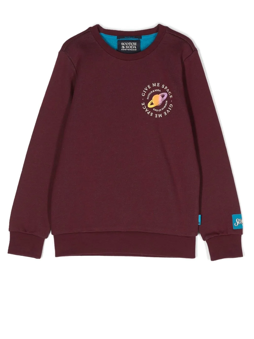 

Scotch & Soda logo-print crew-neck sweatshirt - Red