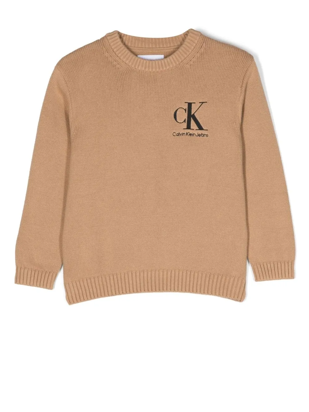 

Calvin Klein Kids suéter con logo bordado - Neutro