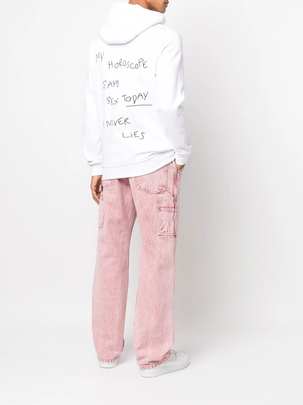 Encré. Embroidered Slogan Hoodie