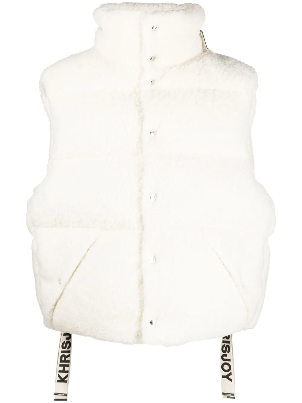 

Khrisjoy logo-print strap gilet - White