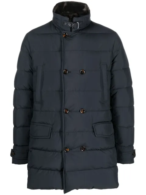 Moorer double-breasted padded coat