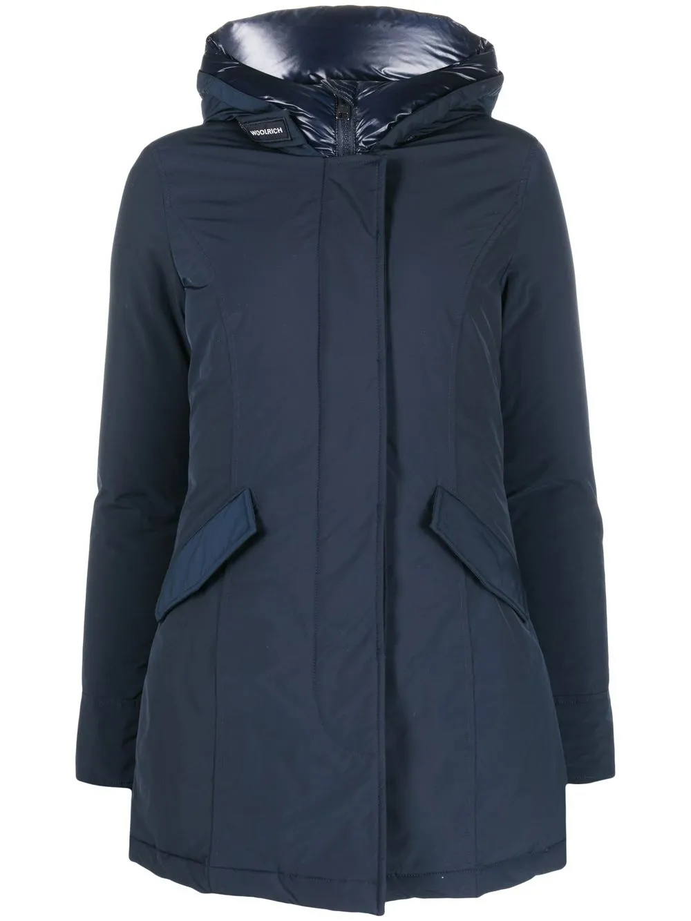 

Woolrich abrigo capitonado con capucha - Azul