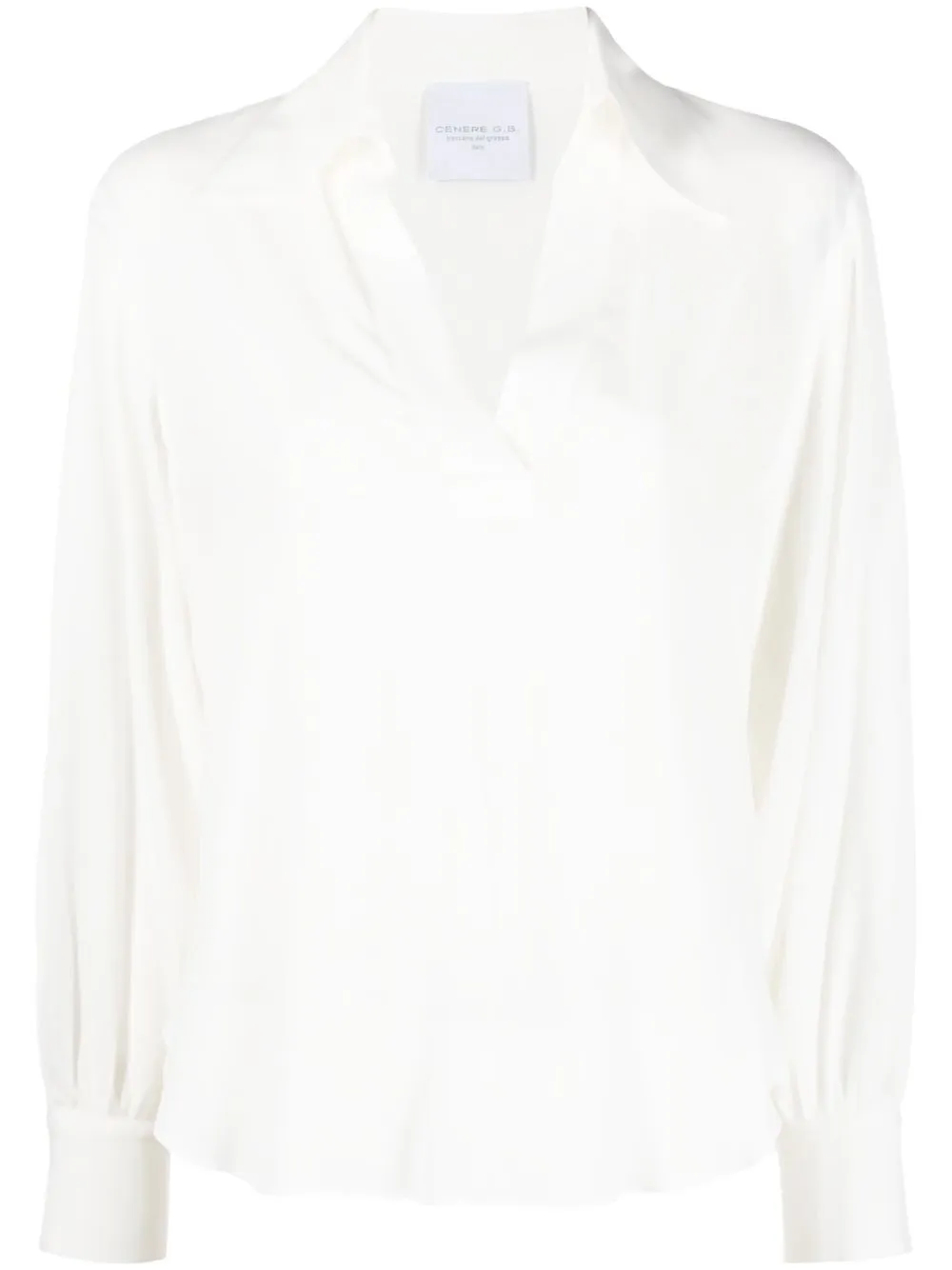 

Cenere GB spread-collar shirt - White