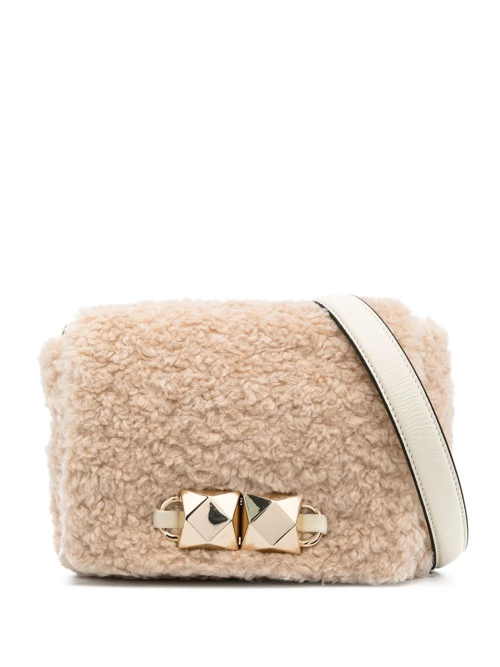 

Ash Felia Bis faux-fur cross-body bag - Neutrals