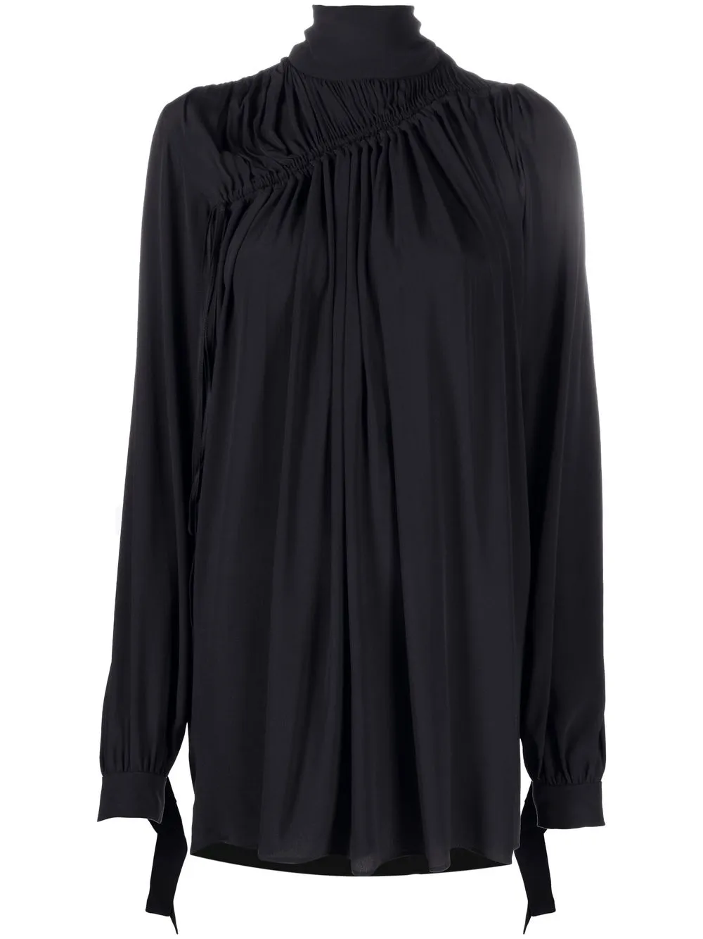 

Nº21 mock-neck smock dress - Black
