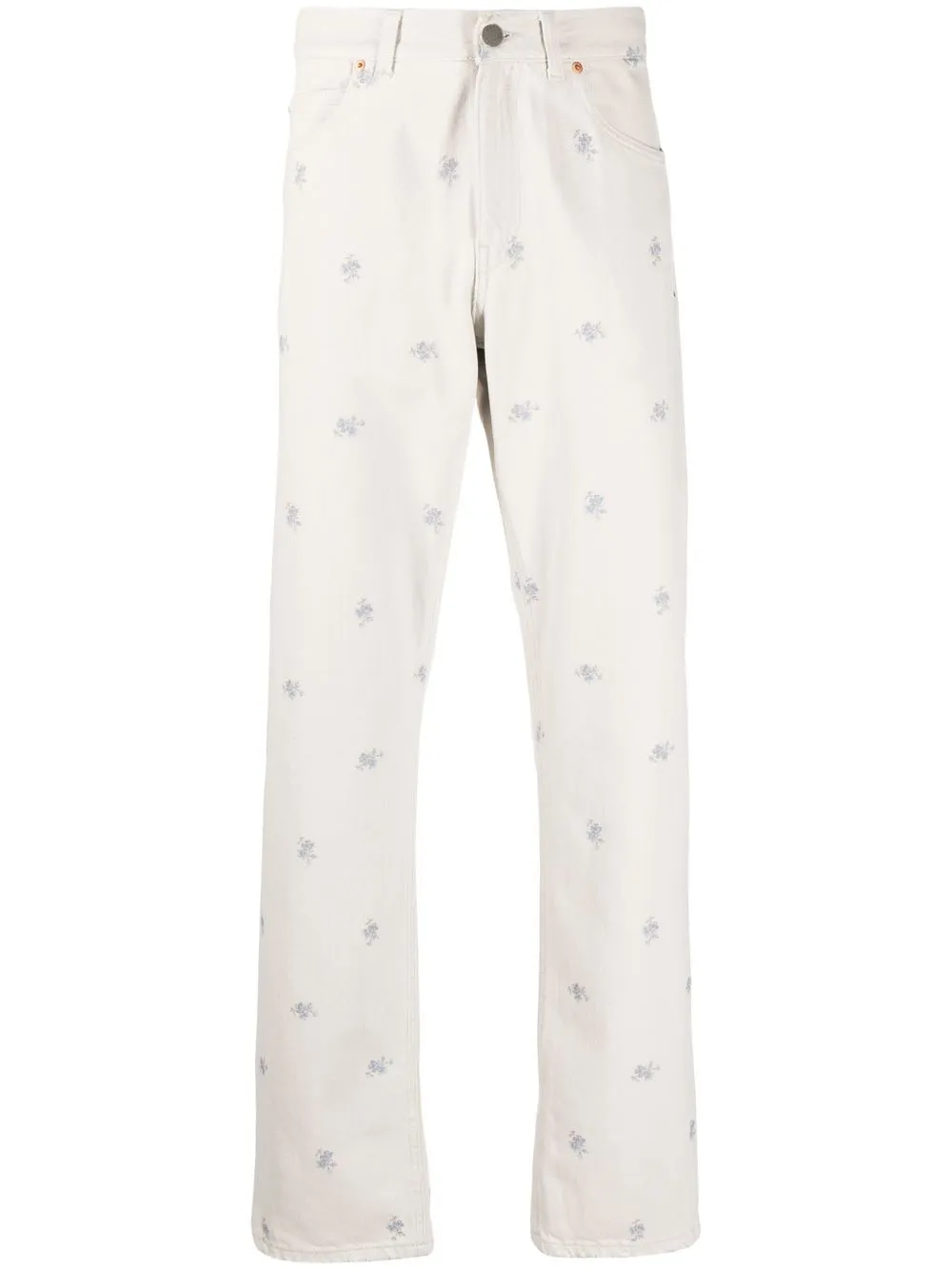 

Martine Rose jeans rectos con estampado floral - Neutro