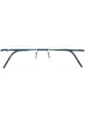 Lindberg square-frame rimless glasses - Blue