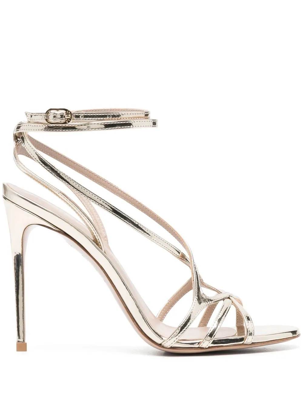 

Le Silla Belen 110mm metallic sandals - Gold