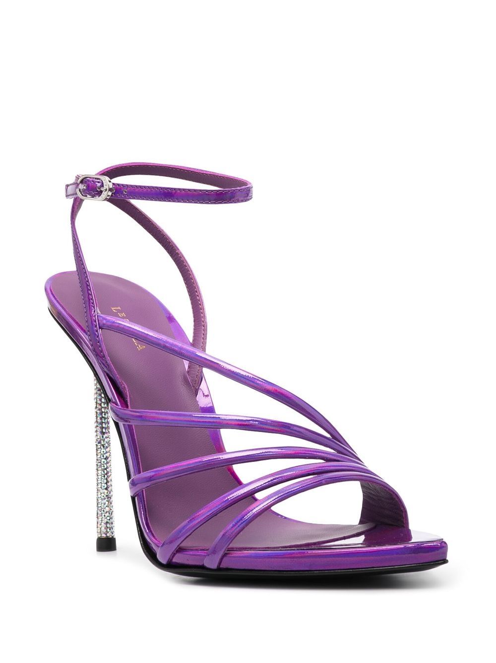 Le Silla Bella 120mm patent-leather sandals Women