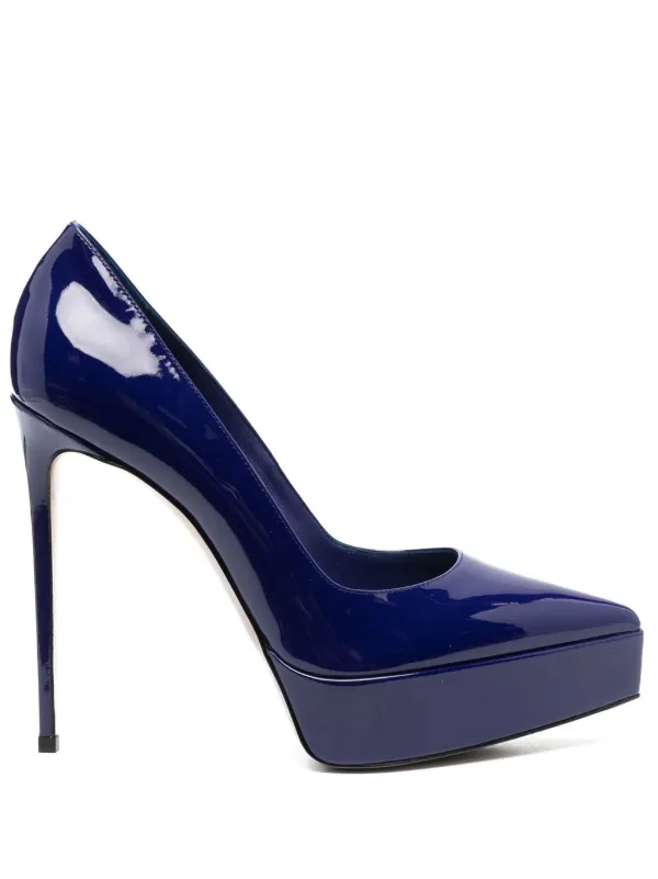 Le Silla Uma 120mm patent-leather Pumps Blue FARFETCH JO