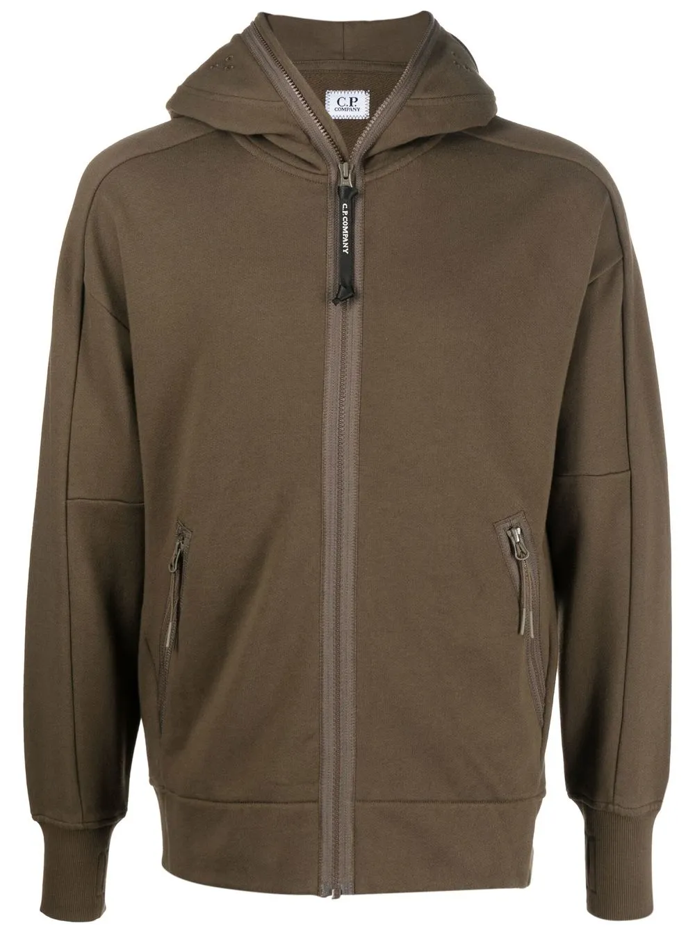 

C.P. Company zip-up cotton hoodie - Green