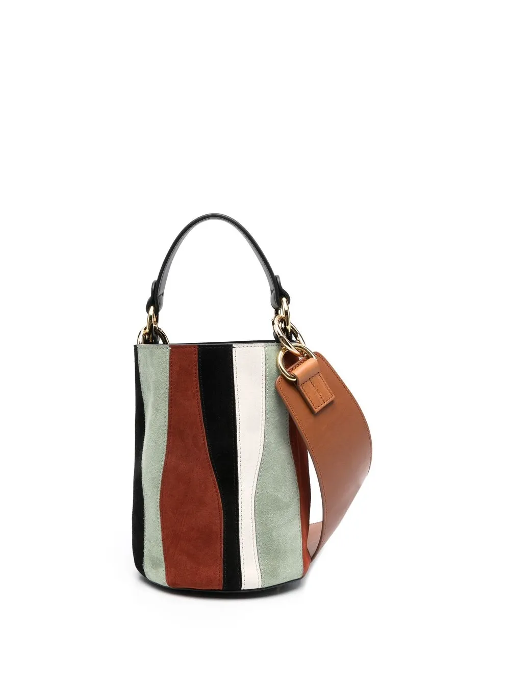 

colville colour-block panelled bucket bag - Black