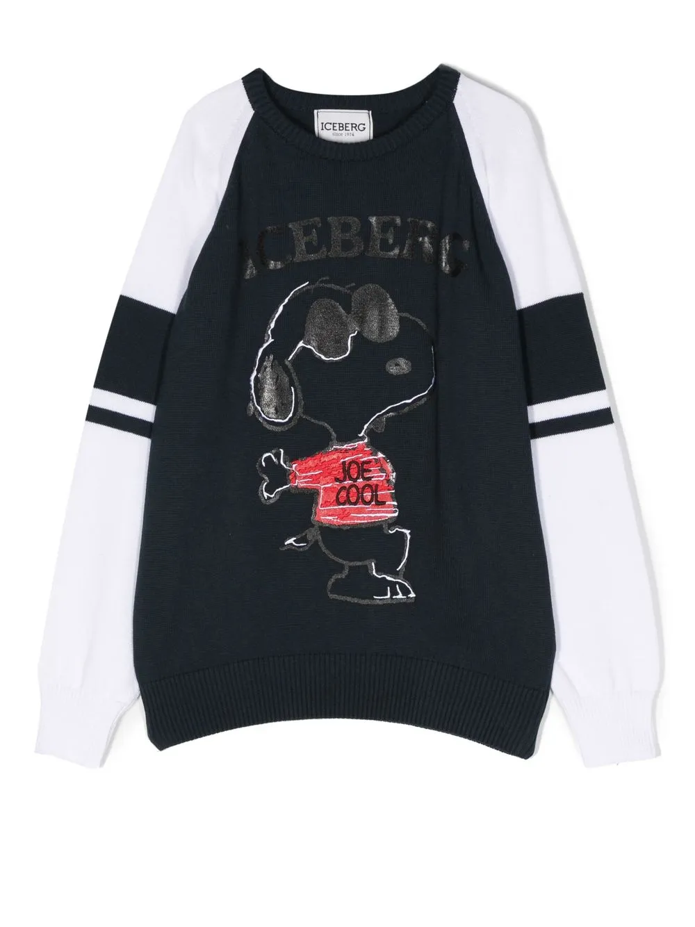 

Iceberg Kids top manga larga con estampado gráfico - Azul