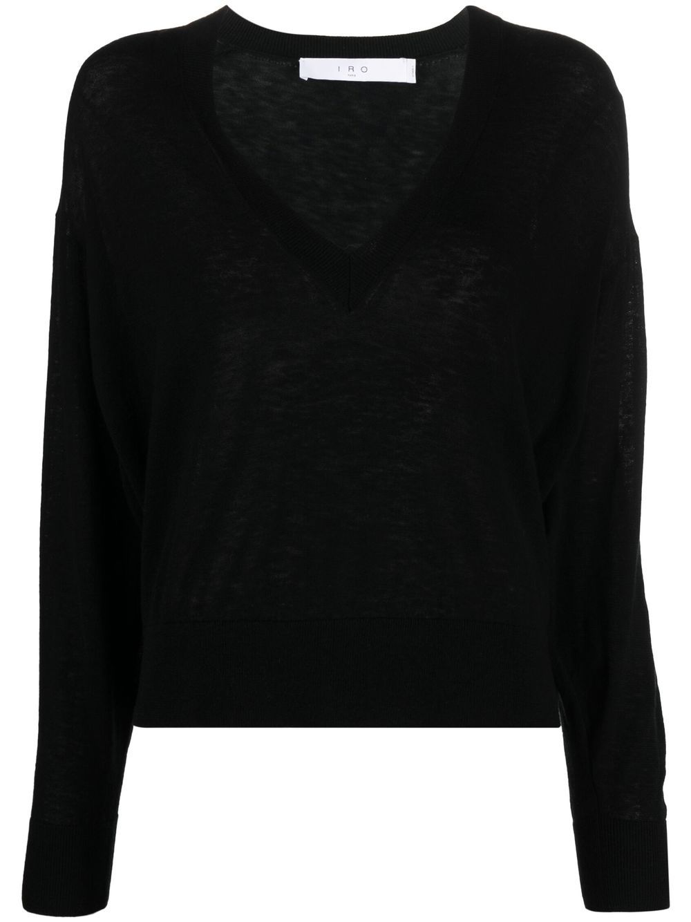 

IRO fine-knit V-neck jumper - Black