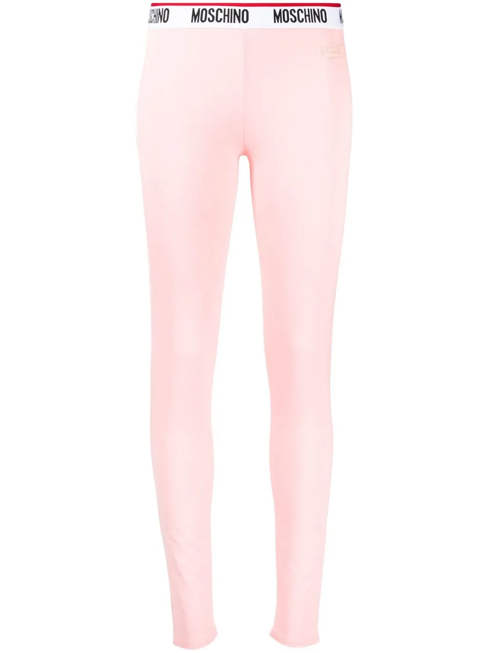 

Moschino leggins con logo en la pretina - Rosado