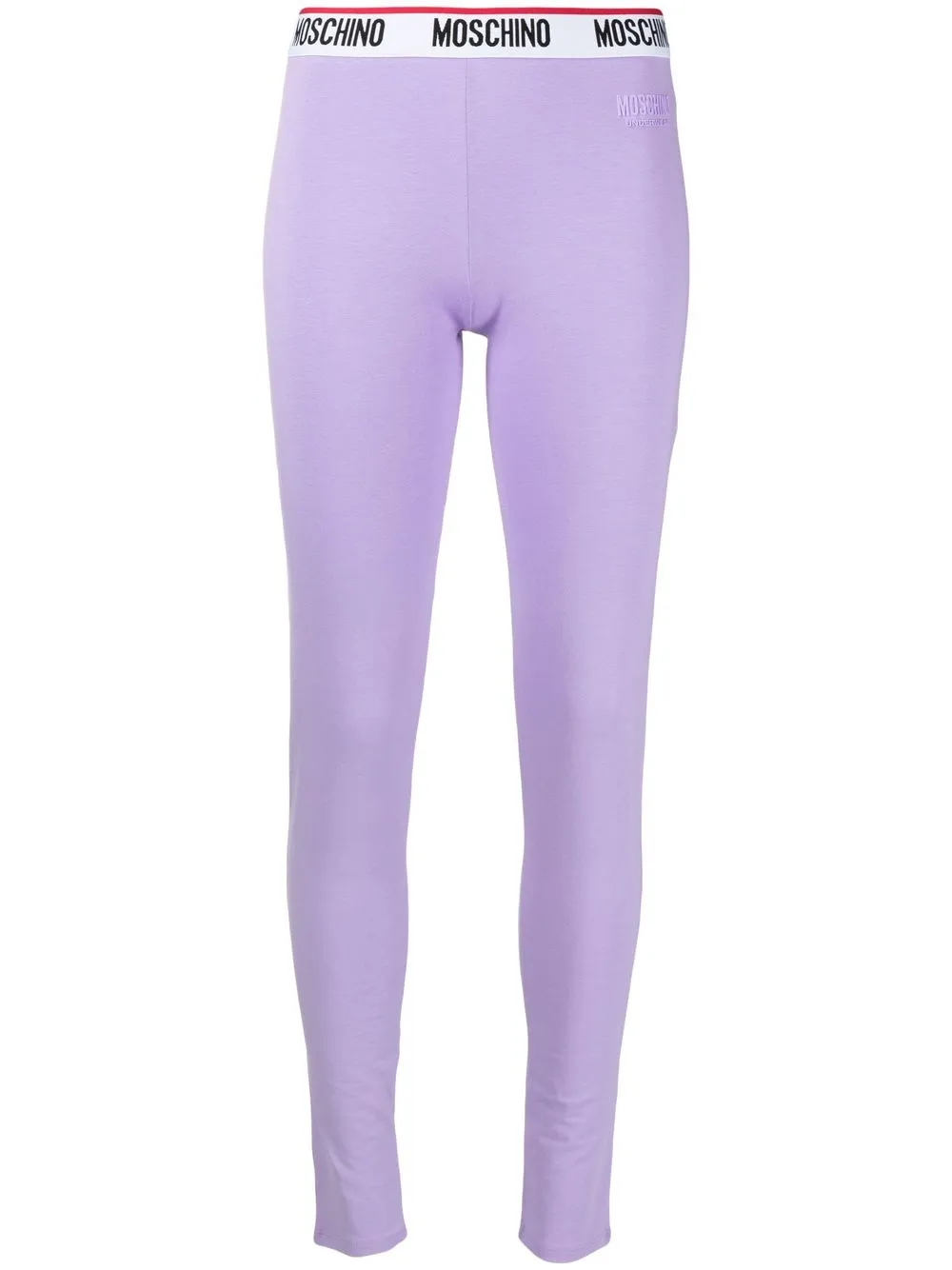 

Moschino leggins con logo en la pretina - Morado