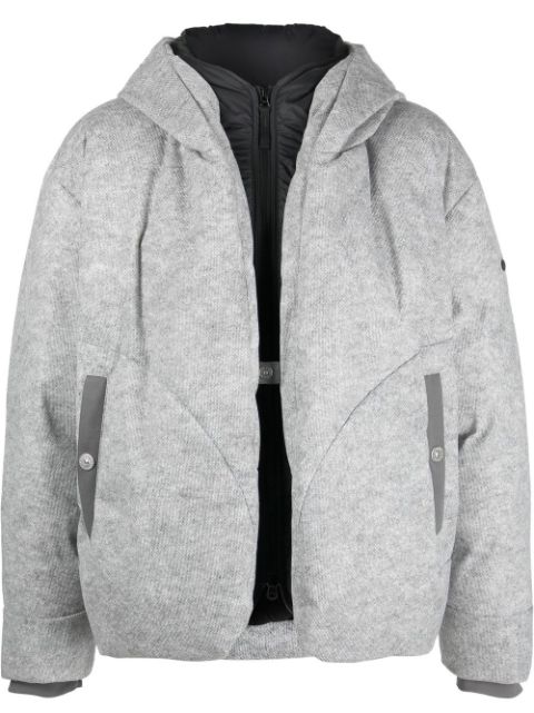 Stone Island Shadow Project layered hooded zipped jacket