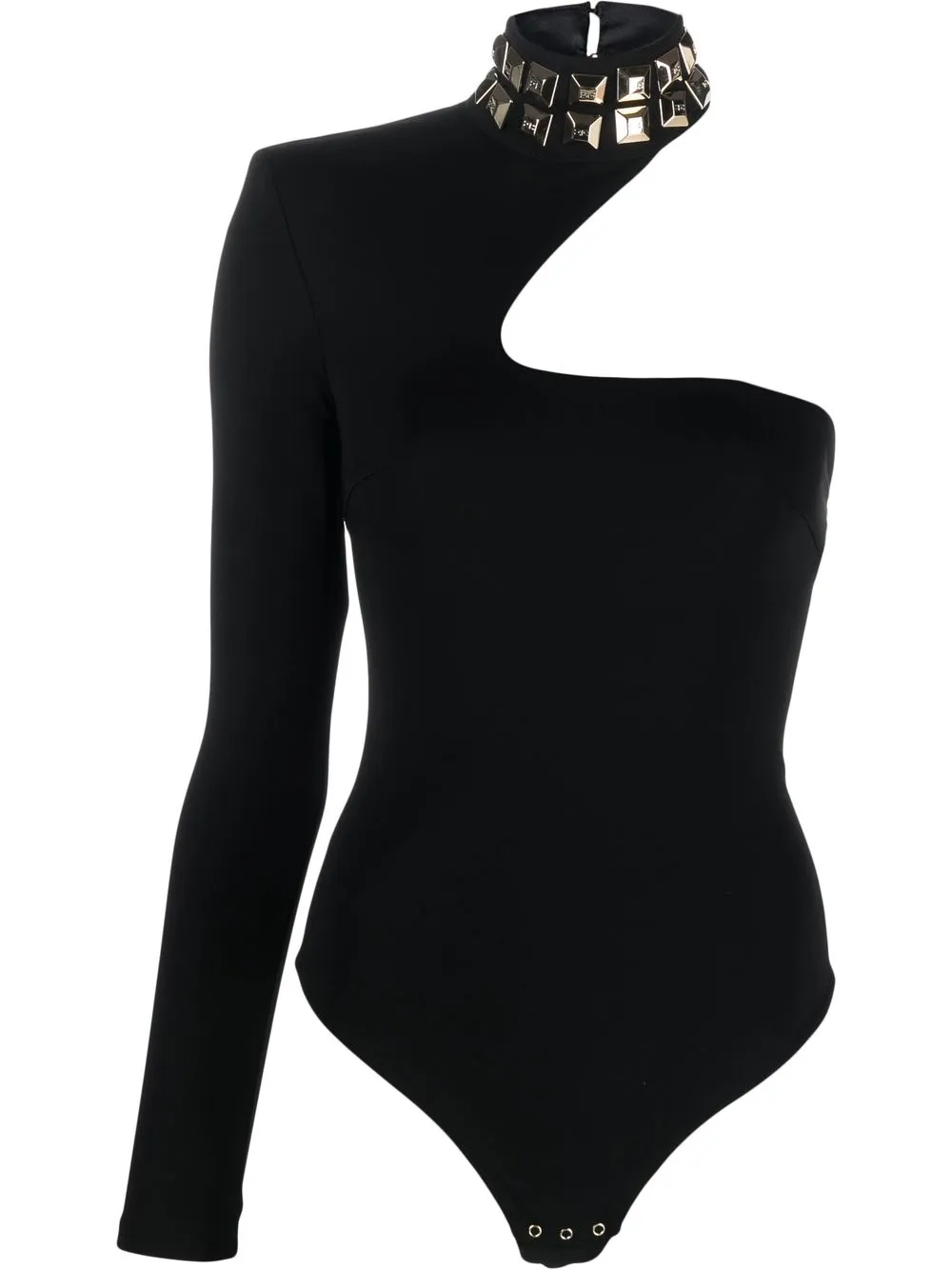 

Elisabetta Franchi body con detalles en el cuello - Negro