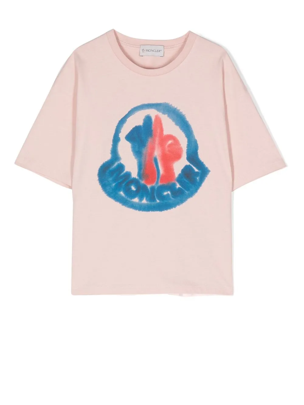 

Moncler Enfant playera con estampado de acuarela - Rosado