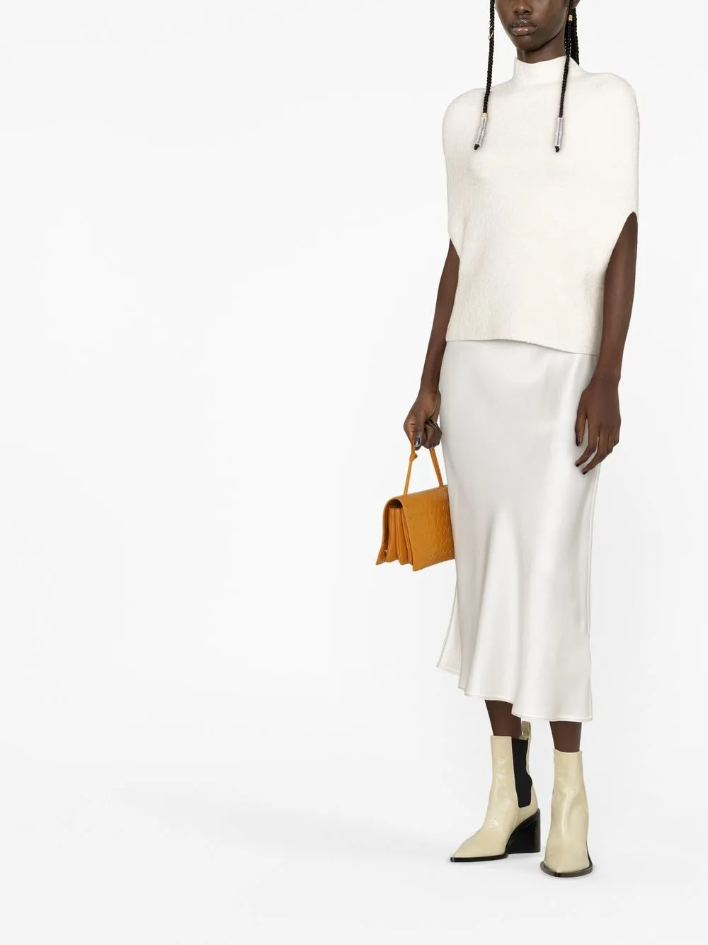 Jil Sander Trui met hoge hals - Wit