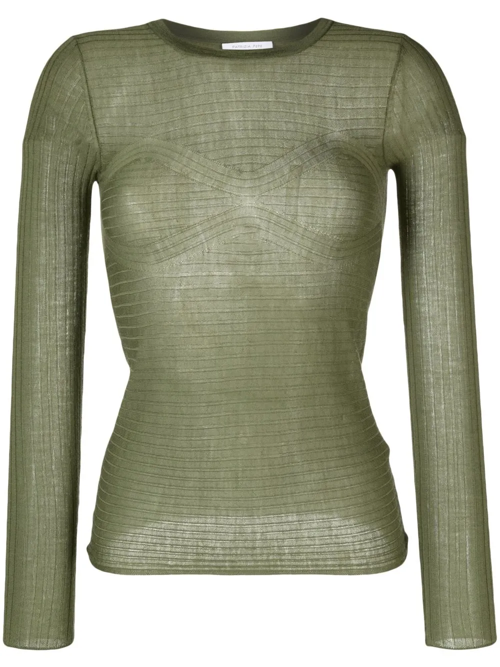 

Patrizia Pepe wool ribbed jumper - Green