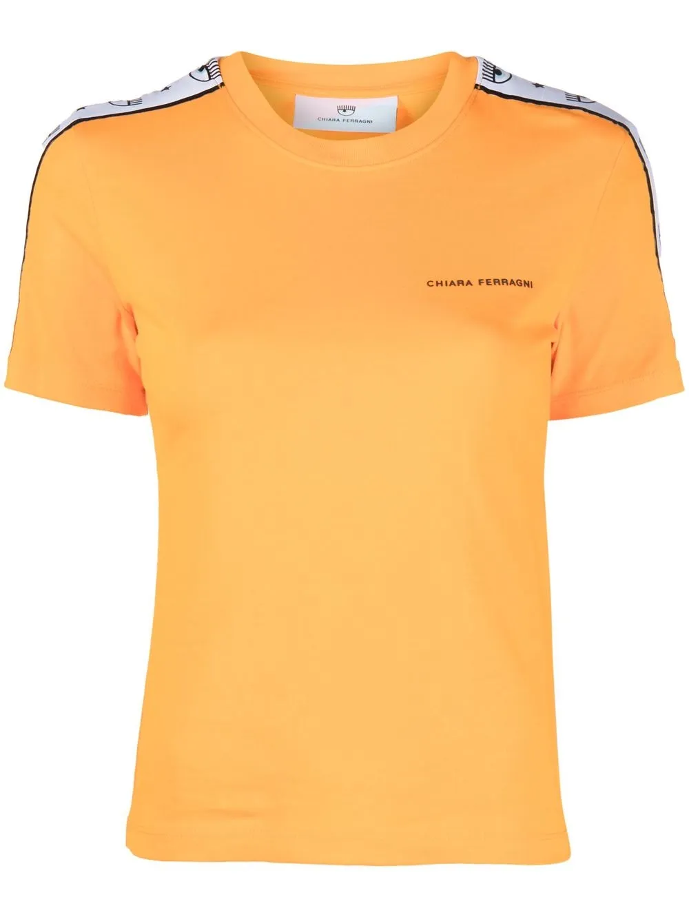 

Chiara Ferragni playera con franja del logo - Naranja
