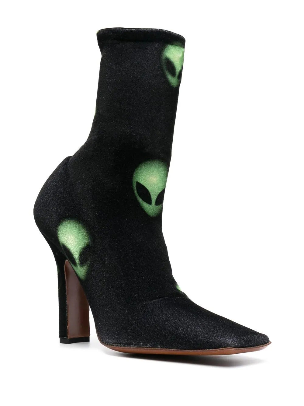 VETEMENTS Extraterrestrial enkellaarzen met print - Zwart