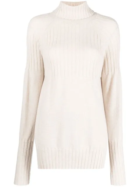 Malo — ribbed high-neck cashmere jumper