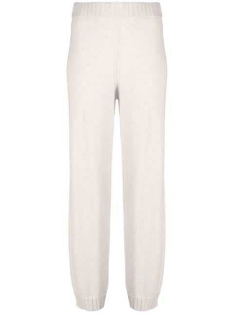 Malo ribbed-trim cashmere track pants