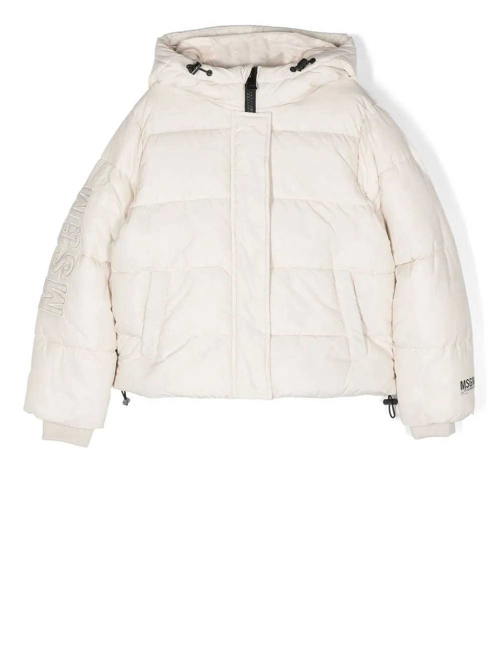 

MSGM Kids hooded puffer jacket - Neutrals