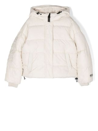 MSGM Kids Hooded Puffer Jacket - Farfetch