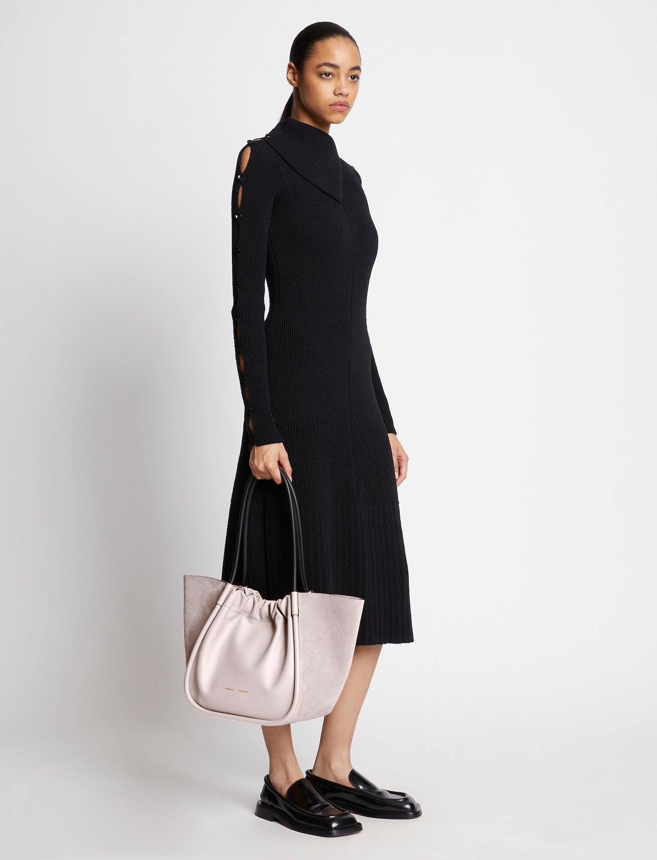 Suede Large Ruched Tote #2