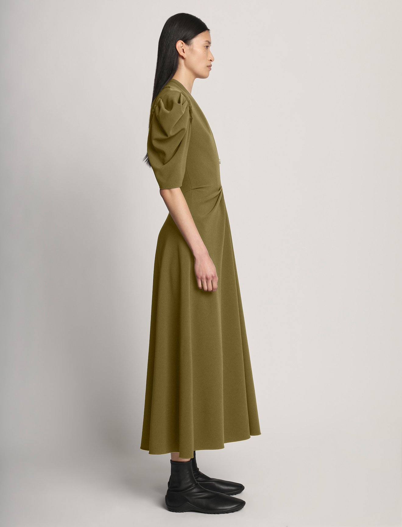 Matte Viscose Crepe Dress #1