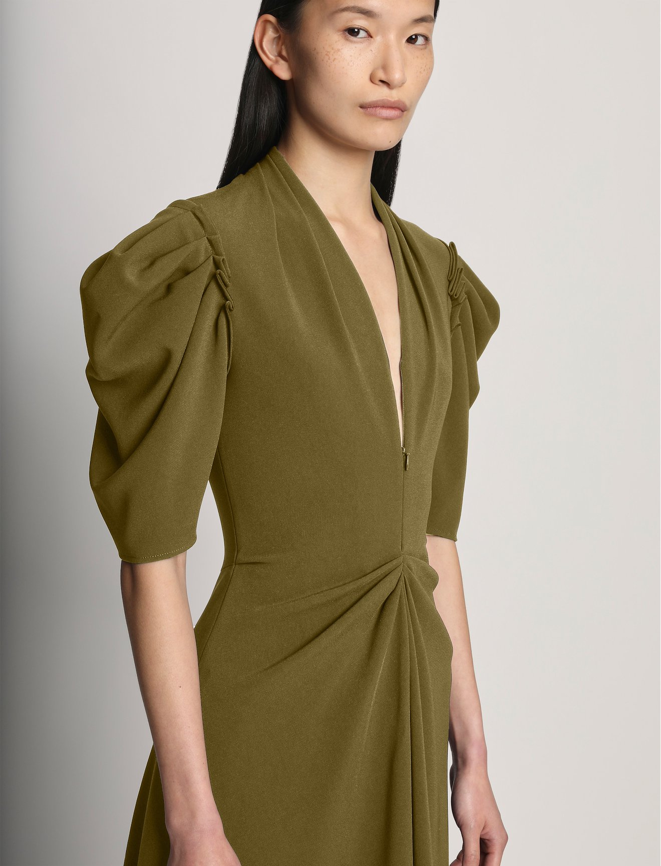 Matte Viscose Crepe Dress #3