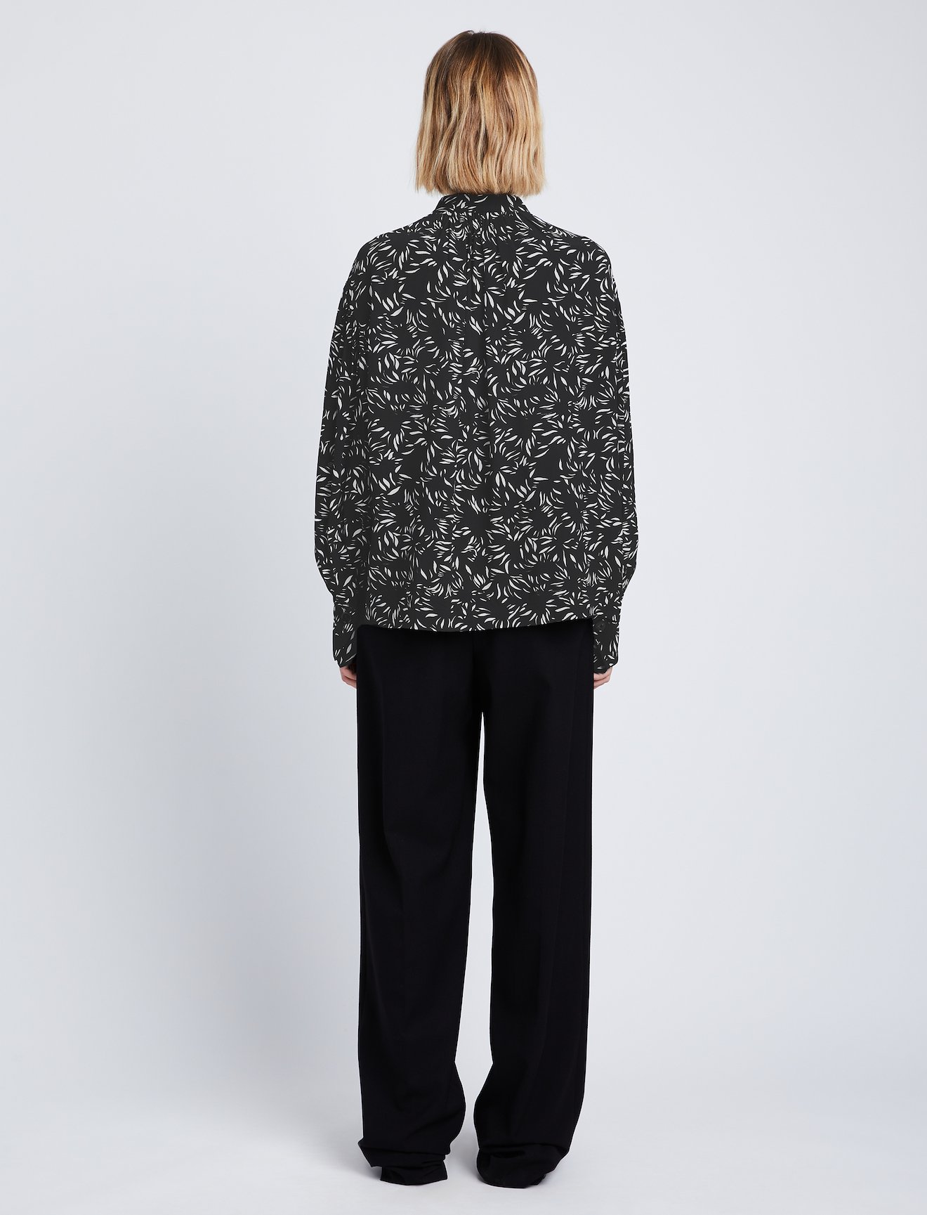 Printed Crepe De Chine Top #3
