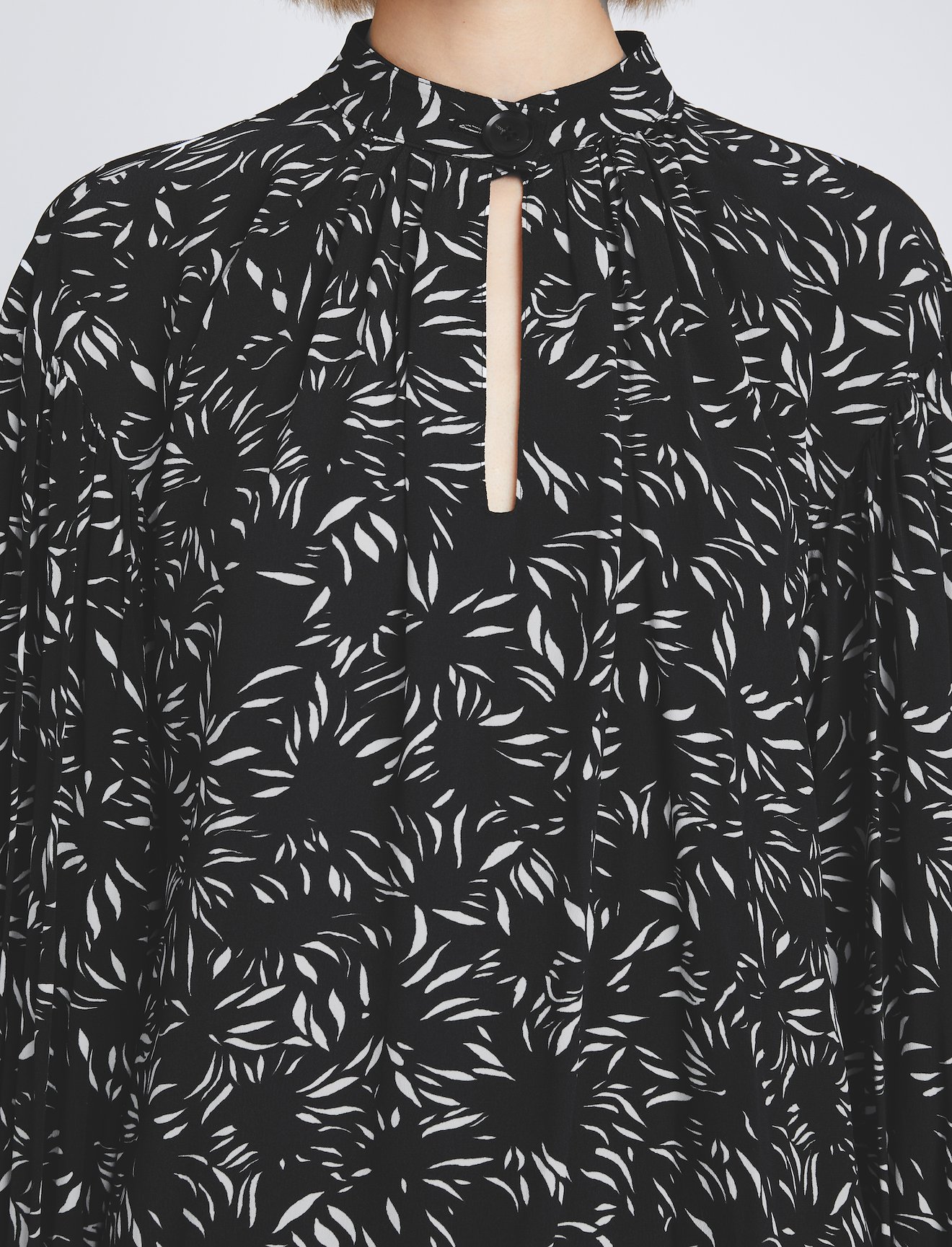 Printed Crepe De Chine Top #4