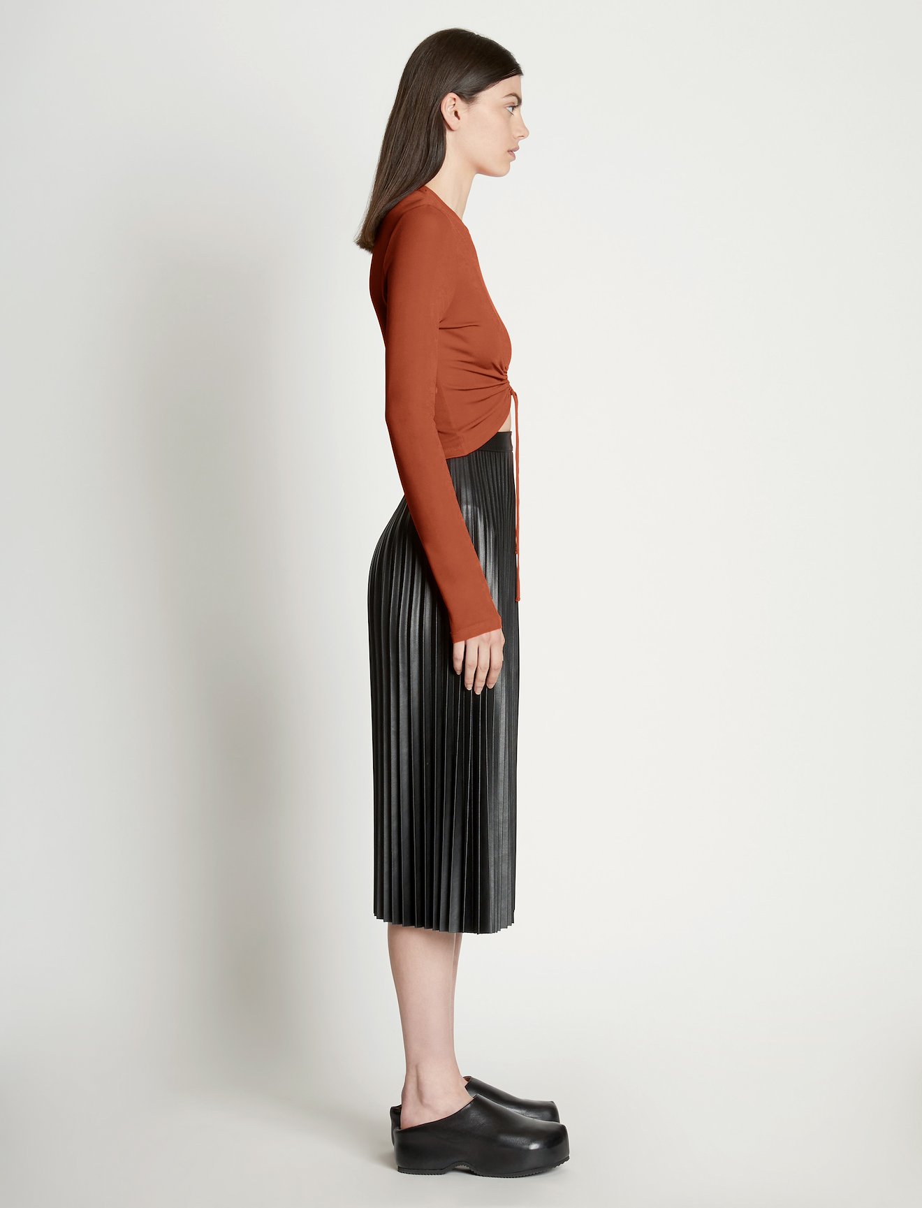 Matte Crepe Drawstring Top #2