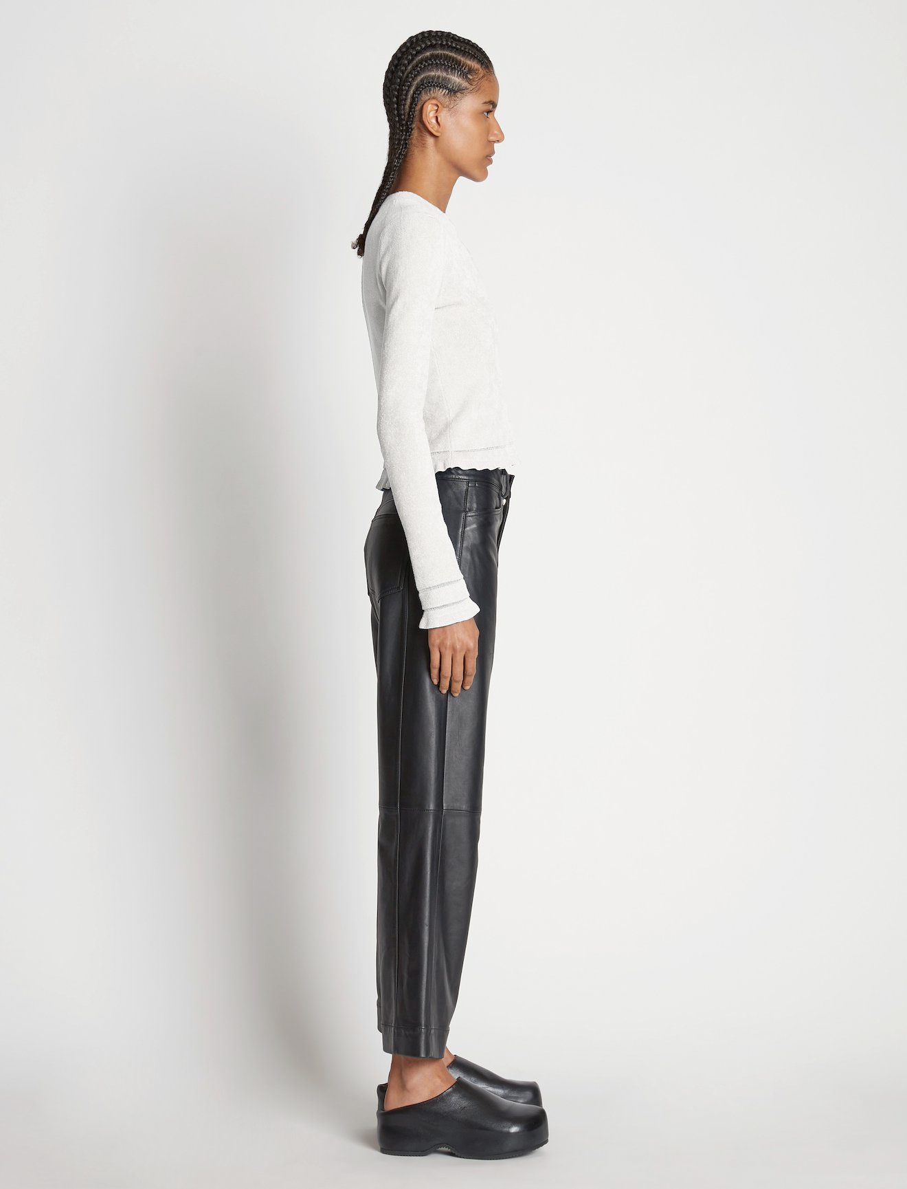 Cropped Turtleneck Chenille Sweater #2