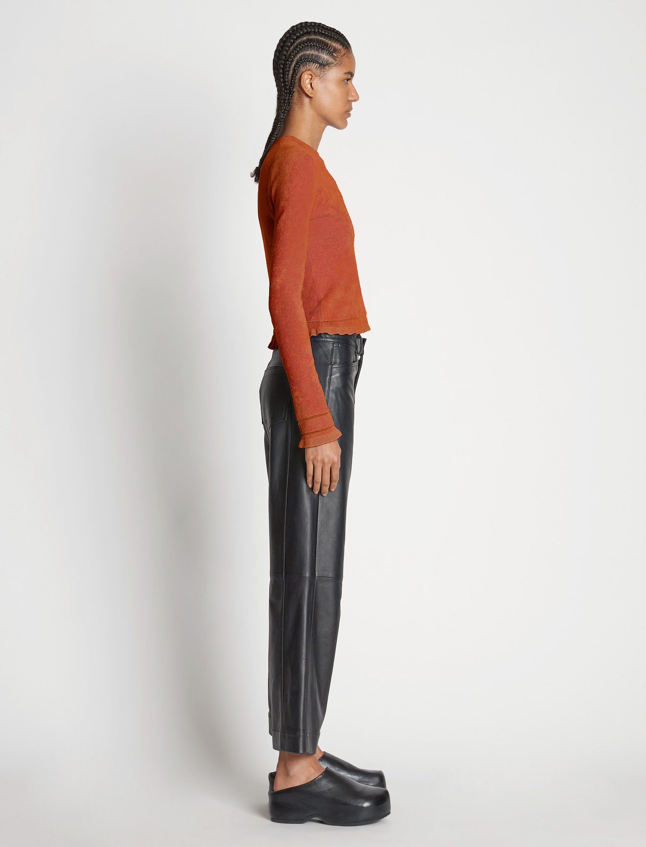 Cropped Turtleneck Chenille Sweater #2