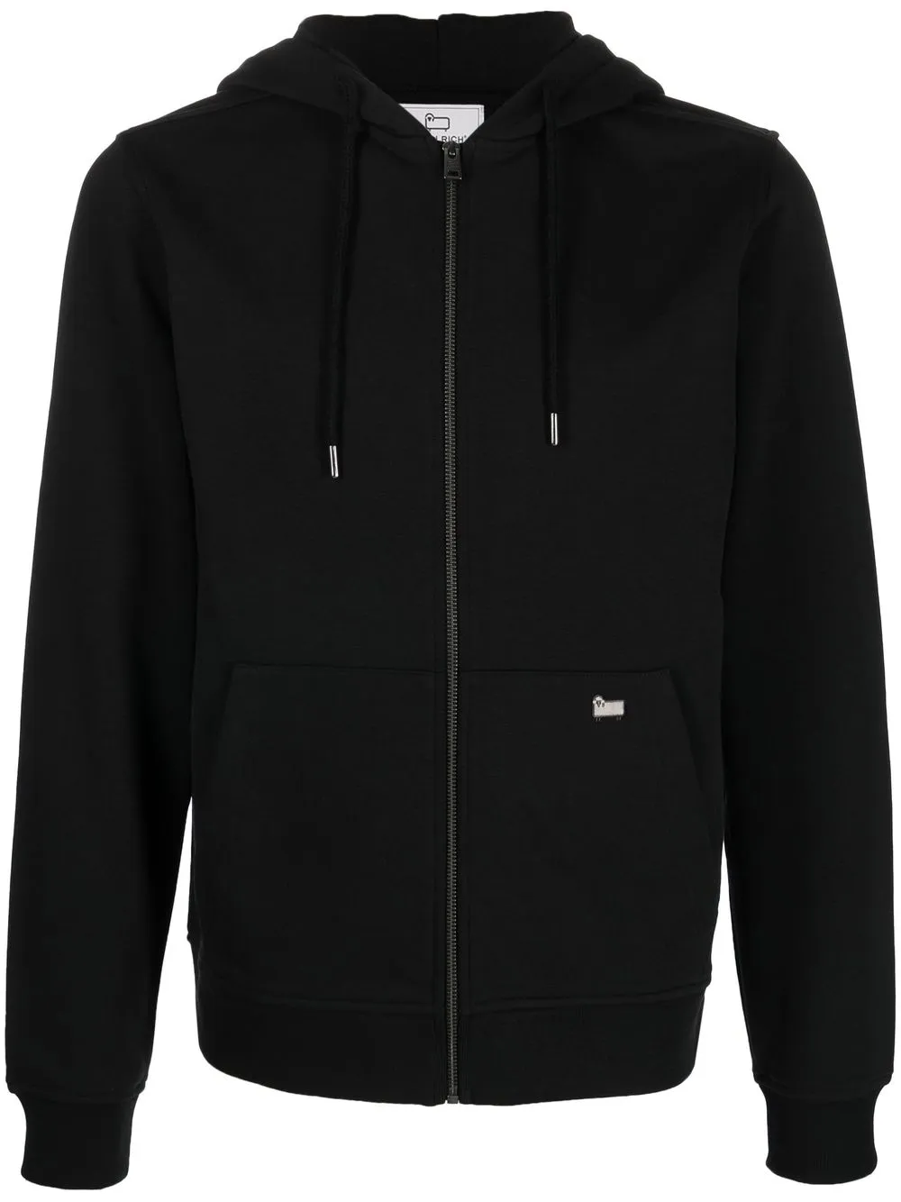 

Woolrich logo-patch zip-up hoodie - Black