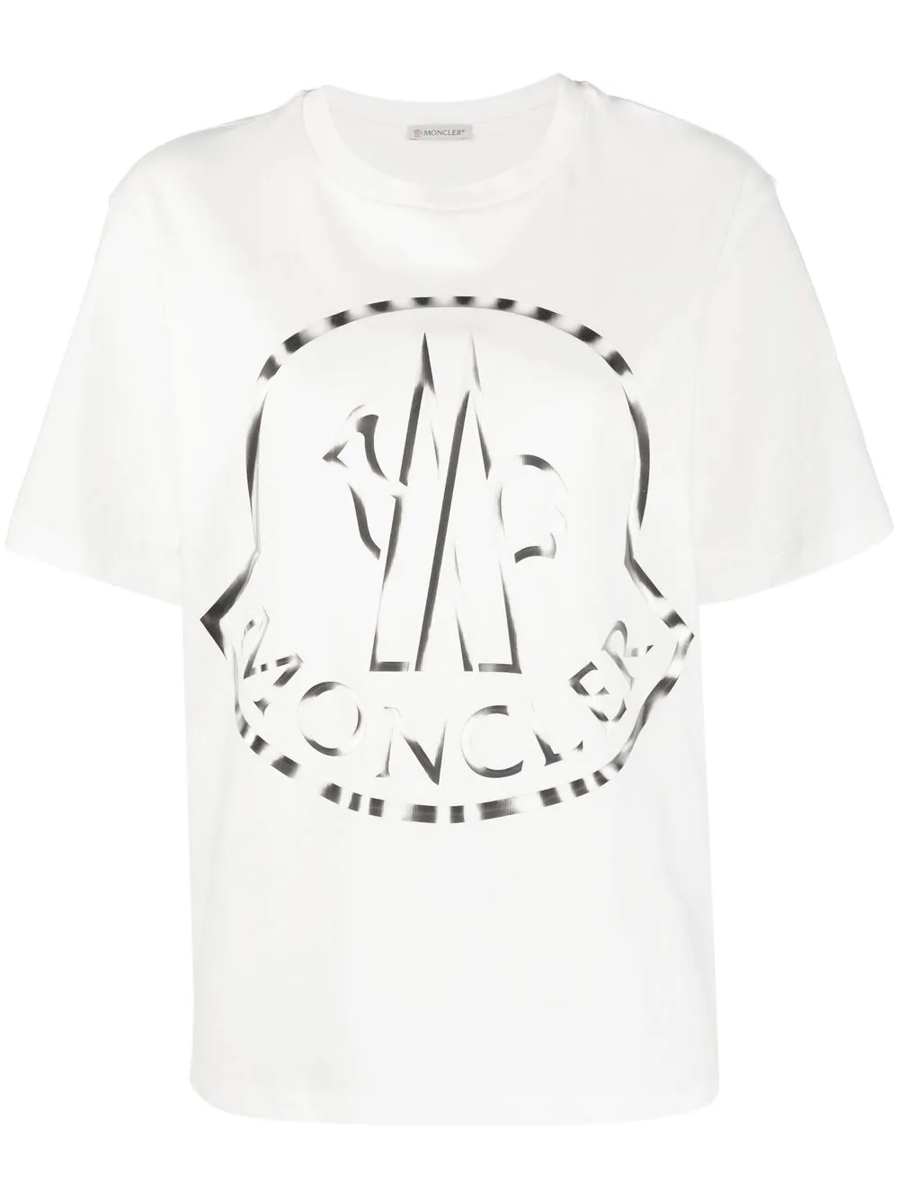 

Moncler logo print cotton T-shirt - White