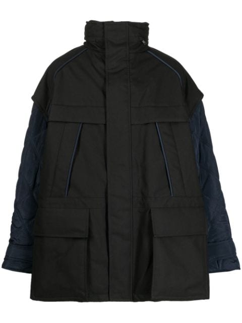 Juun.J zip-up padded jacket 