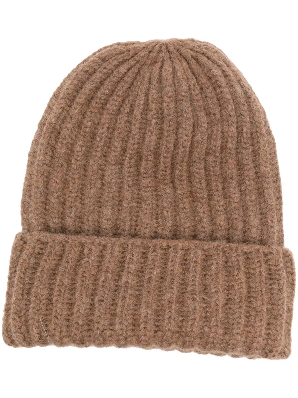 

Malo ribbed-knit beanie hat - Brown