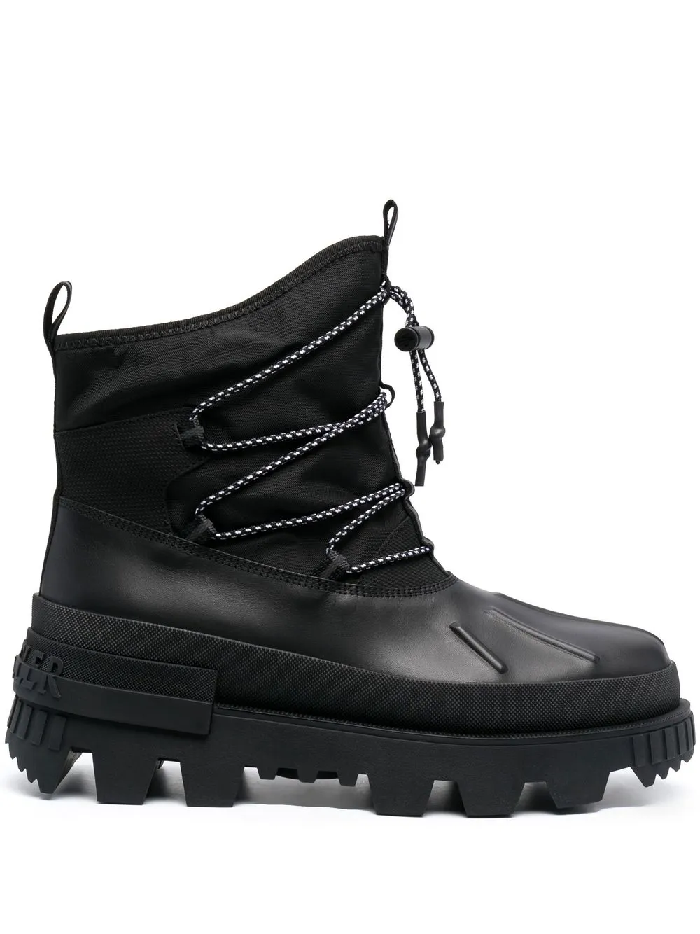 

Moncler botines con cierre de trenca - Negro