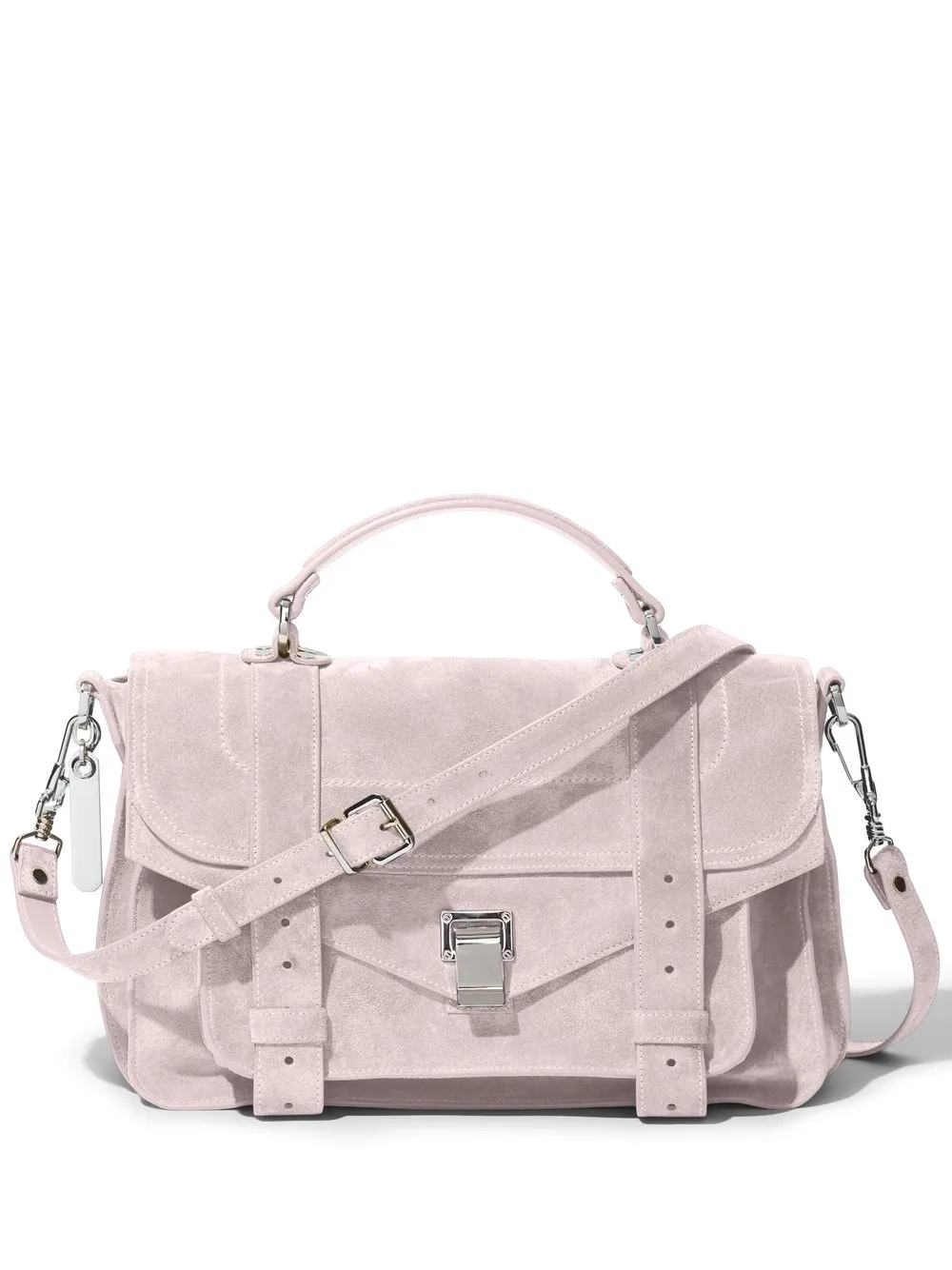 

Proenza Schouler medium PS1 suede satchel bag - Grey