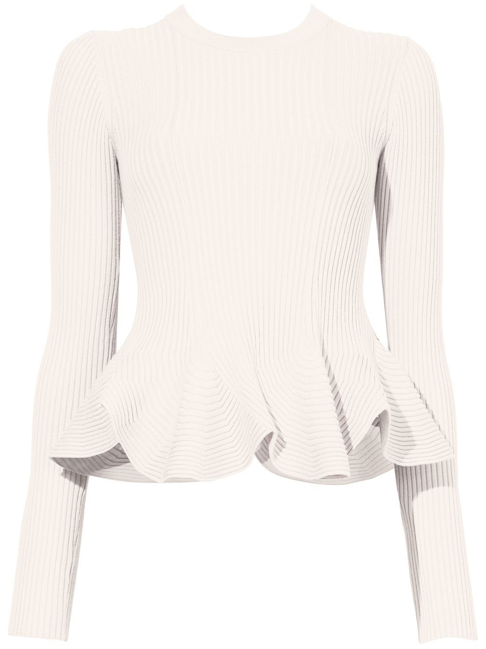 

Proenza Schouler peplum ribbed-knit jumper - White