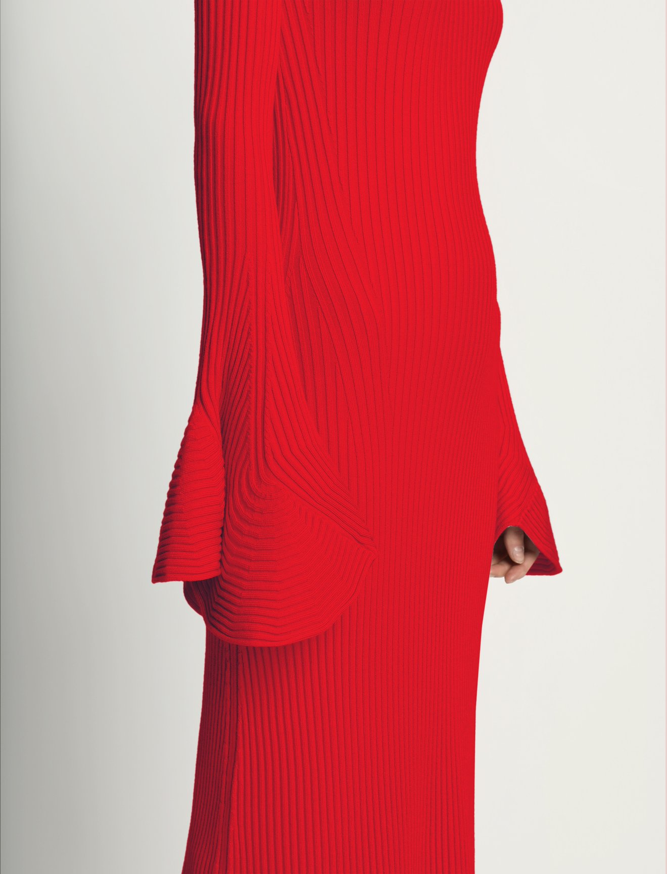 Fluted Rib Knit Dress #3