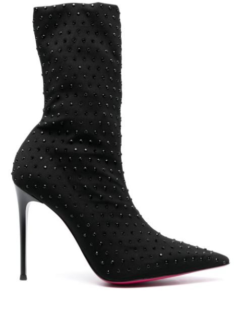 PINKO crystal-embellished 105mm ankle boots